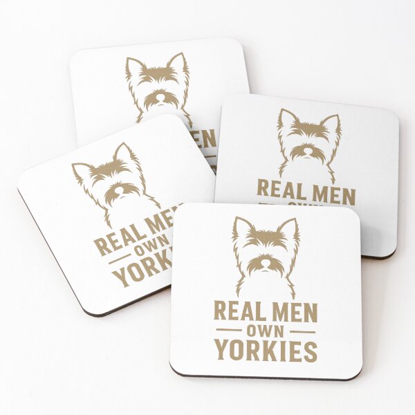 Item preview, Real Men Own Yorkies Funny Yorkshire Terrier Dog Lover Design designed and sold by FurAndFlaireg.