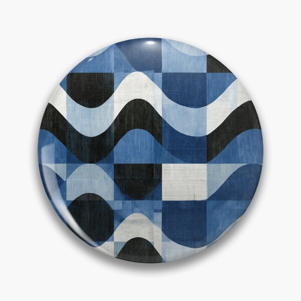 Item preview, Navy Blue Sine Wave Texture designed and sold by Piotrek0001.