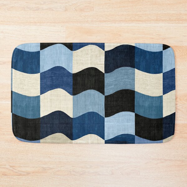 Item preview, Denim Blue Geometric Flow Art designed and sold by Piotrek0001.
