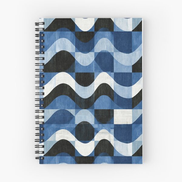 Item preview, Navy Blue Sine Wave Texture designed and sold by Piotrek0001.
