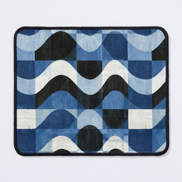 Item preview, Navy Blue Sine Wave Texture designed and sold by Piotrek0001.