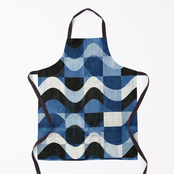 Item preview, Navy Blue Sine Wave Texture designed and sold by Piotrek0001.