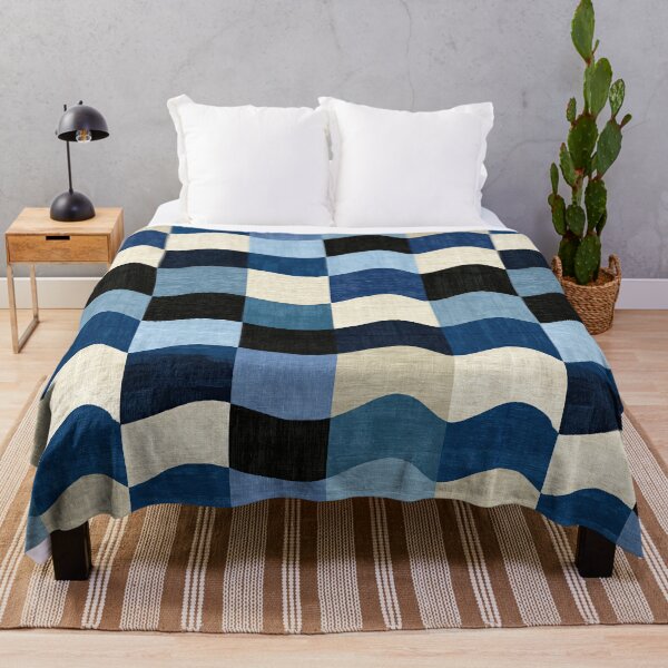 Item preview, Denim Blue Geometric Flow Art designed and sold by Piotrek0001.
