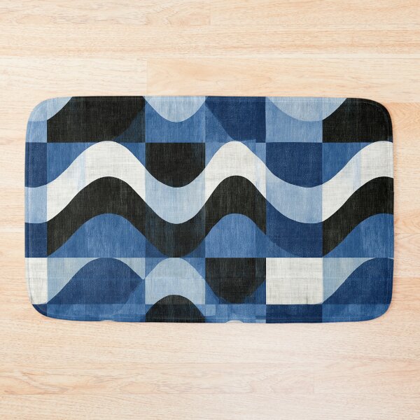 Item preview, Navy Blue Sine Wave Texture designed and sold by Piotrek0001.