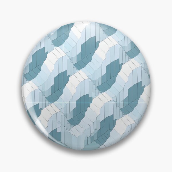 Item preview, Arctic Blue Geometric Step Design designed and sold by Piotrek0001.