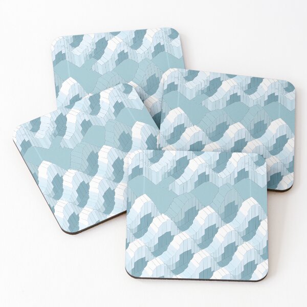 Item preview, Arctic Blue Geometric Step Design designed and sold by Piotrek0001.