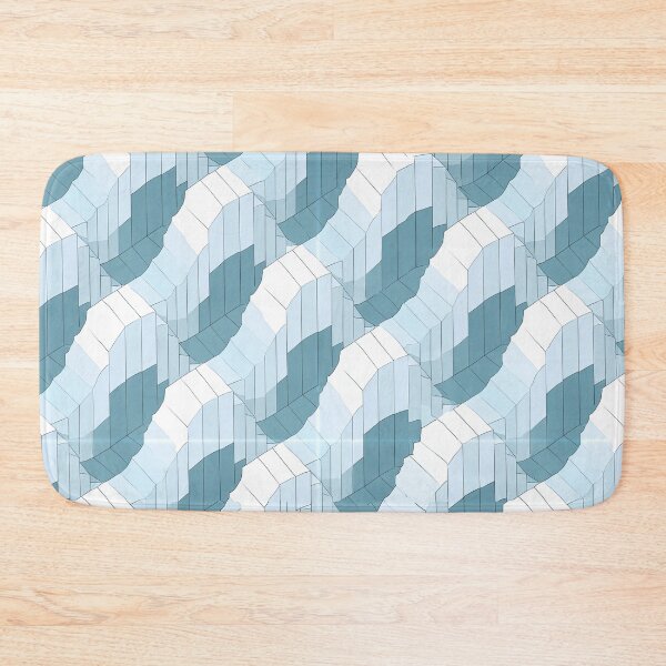 Item preview, Arctic Blue Geometric Step Design designed and sold by Piotrek0001.