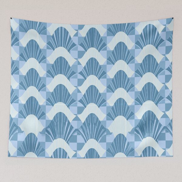 Item preview, Sky Blue Shell Ripple Abstract designed and sold by Piotrek0001.