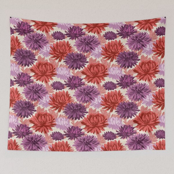 Item preview, Graceful Chrysanthemum Flower  - Retro Flower Floral - Anniversary Gifts For Dad designed and sold by RoyalStarsPatts.