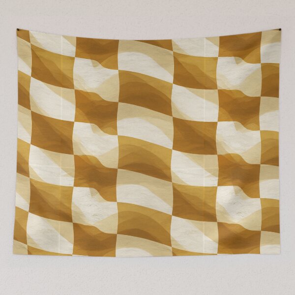 Item preview, Mustard Retro Curve Pattern designed and sold by Piotrek0001.