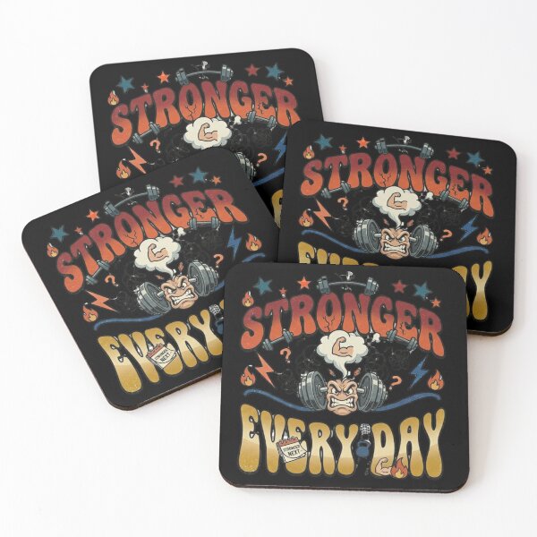 Item preview, Stronger Every Day – Funny GYM Shirt, Unique Graphic Tee, Gift Idea designed and sold by Hanno0.
