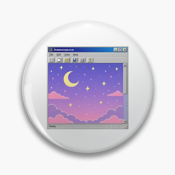 Item preview, Retro 90s Computer Window Night Sky Art designed and sold by 77Clover.