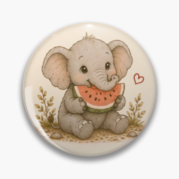 Item preview, Snack Time Elephant designed and sold by MellowMunchkins.