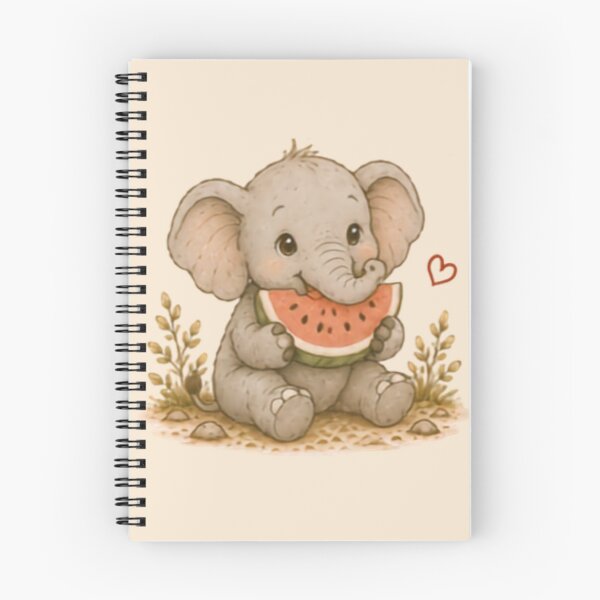 Item preview, Snack Time Elephant designed and sold by MellowMunchkins.