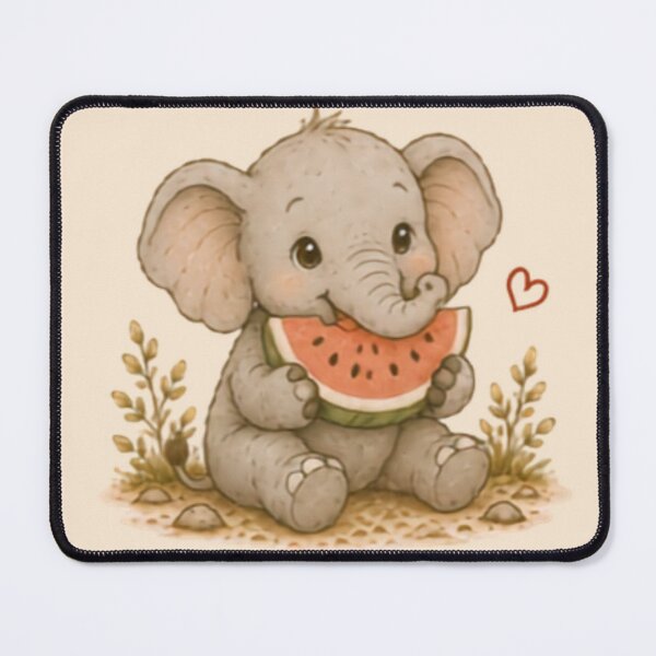 Item preview, Snack Time Elephant designed and sold by MellowMunchkins.