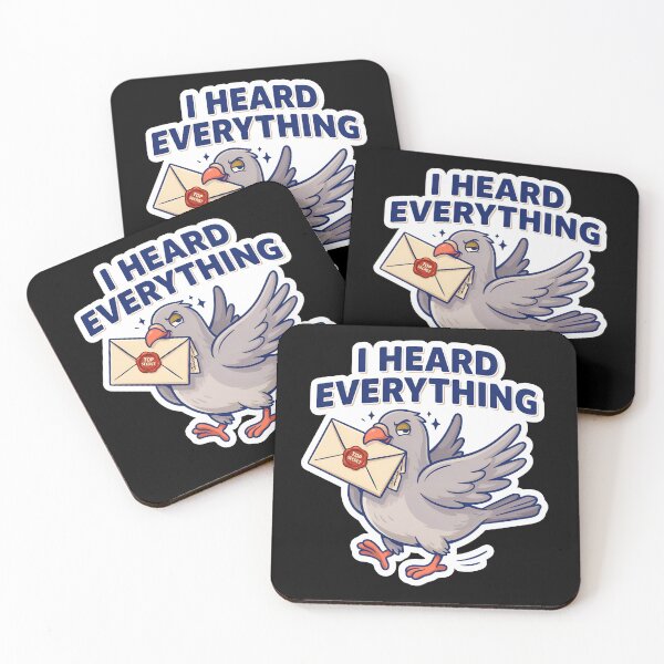 Item preview, I Heard Everything Funny Gossip Pigeon Office Humor designed and sold by Fitswear.