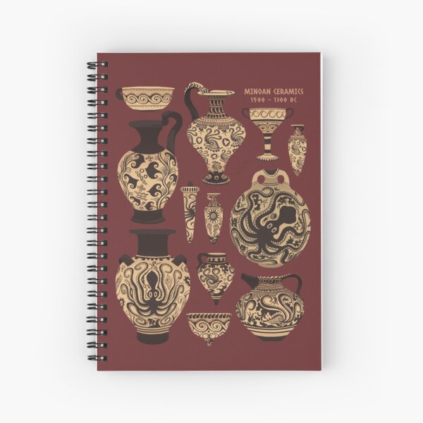 Late Minoan Ceramics Spiral Notebook