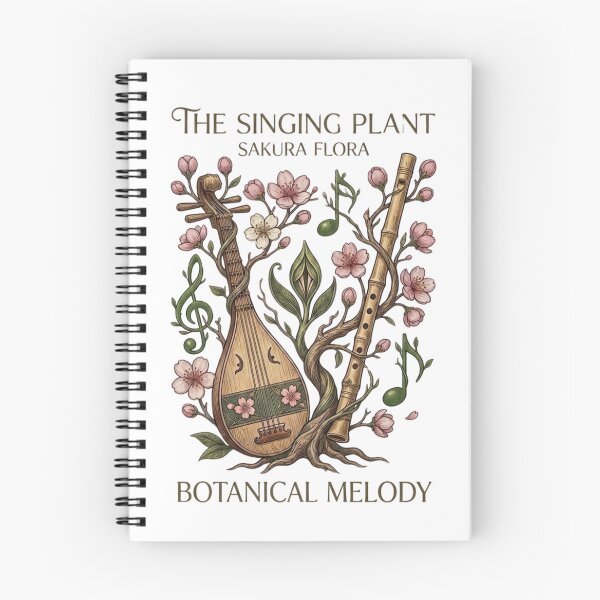 Item preview, Botanical Melody lute plant illustration T-Shirt | The Singing Plant design designed and sold by SONOONDESIGN.