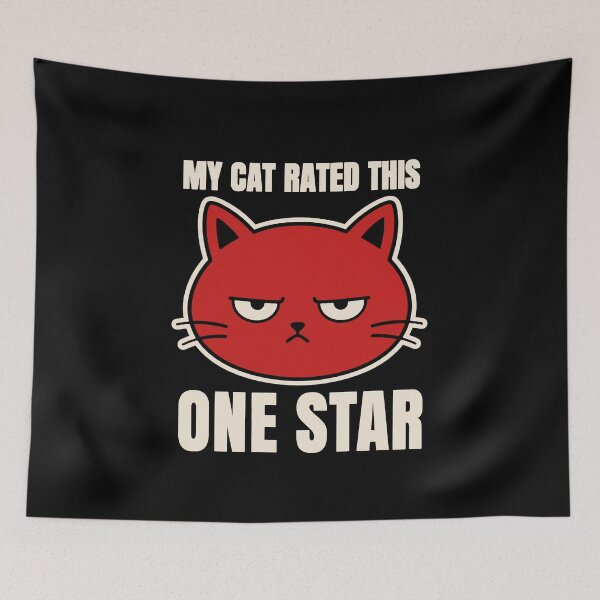 Item preview, My Cat Rated This One Star Cat Humor designed and sold by Lyfeinsights.