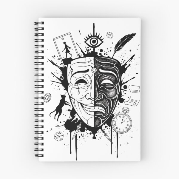 Item preview, Theater Mask Abstract Art designed and sold by ghostlogic-th.