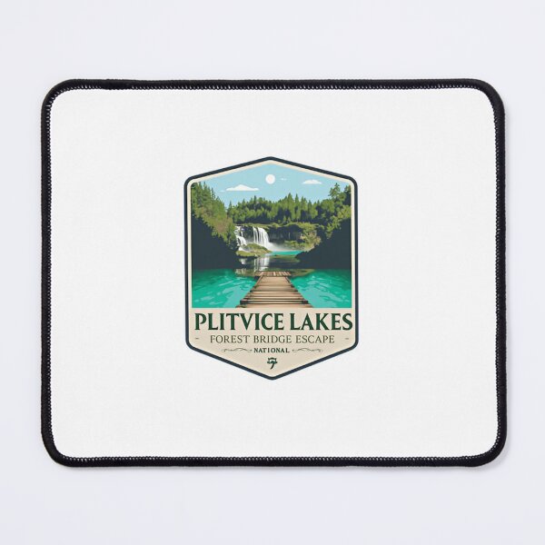 Item preview, Plitvice Lakes Forest Bridge Escape National Park Croatia Travel Souvenir designed and sold by Simsimah26Parks.