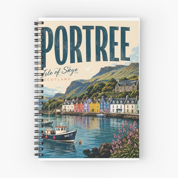 Item preview, Portree Town in Scotland designed and sold by PamLeeDesign.