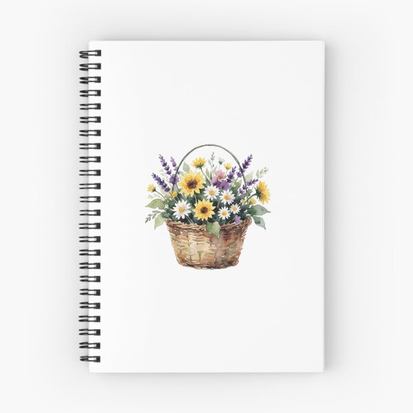 Item preview, Sunflower Basket Sticker | Cottage Garden Flowers designed and sold by AillustriaAK.