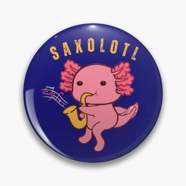 Item preview, Saxolotl Cute Funny Axolotl Playing Saxophone designed and sold by glowvim.