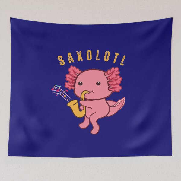 Item preview, Saxolotl Cute Funny Axolotl Playing Saxophone designed and sold by glowvim.