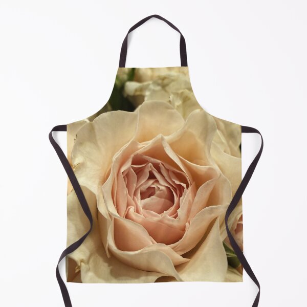 Item preview, Close-up of Elegant Peach-Cream Rose in Full Bloom designed and sold by BalkanBloomArt.