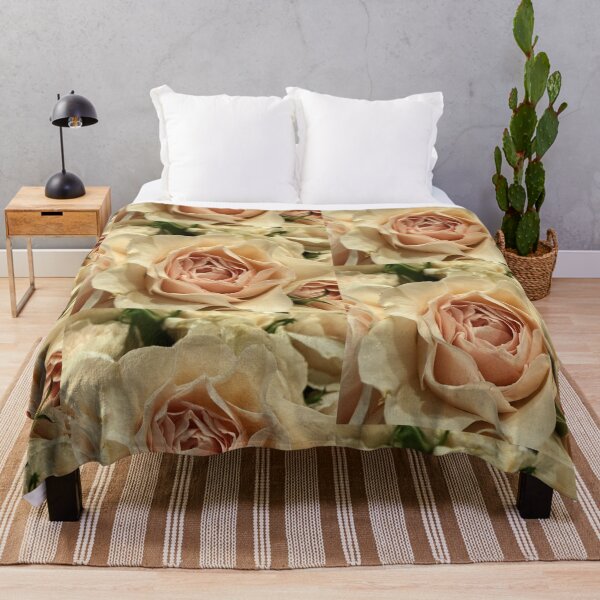 Item preview, Close-up of Elegant Peach-Cream Rose in Full Bloom designed and sold by BalkanBloom.
