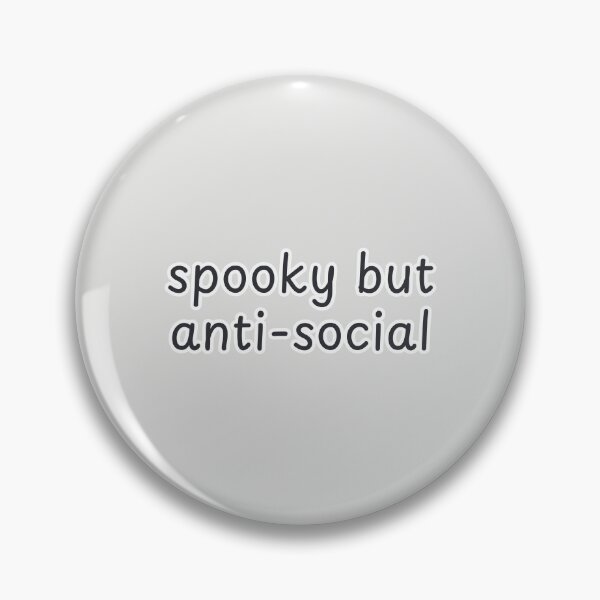 Item preview, Spooky But Anti-social Funny Minimalist Halloween Quote designed and sold by suncorner28.