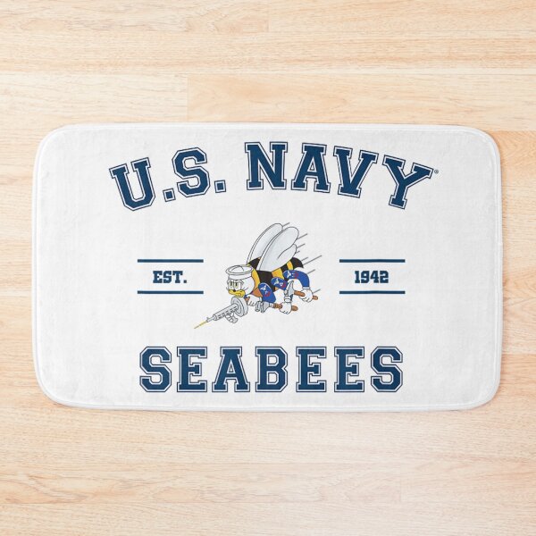 Item preview, US Navy Seabees Est 1942 Military Fighting Bee Emblem designed and sold by VedaSeraphina.