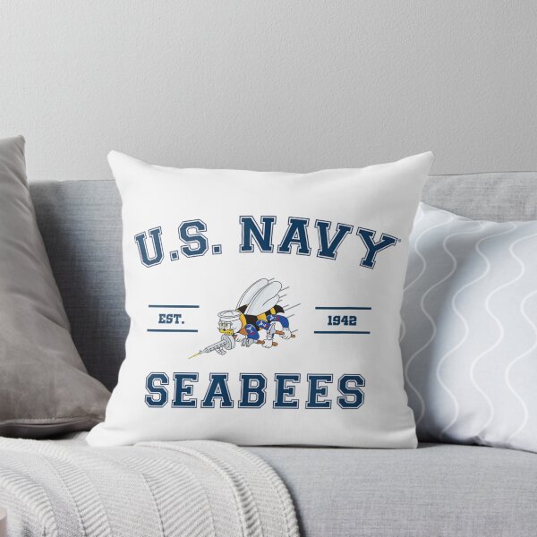 Item preview, US Navy Seabees Est 1942 Military Fighting Bee Emblem designed and sold by VedaSeraphina.