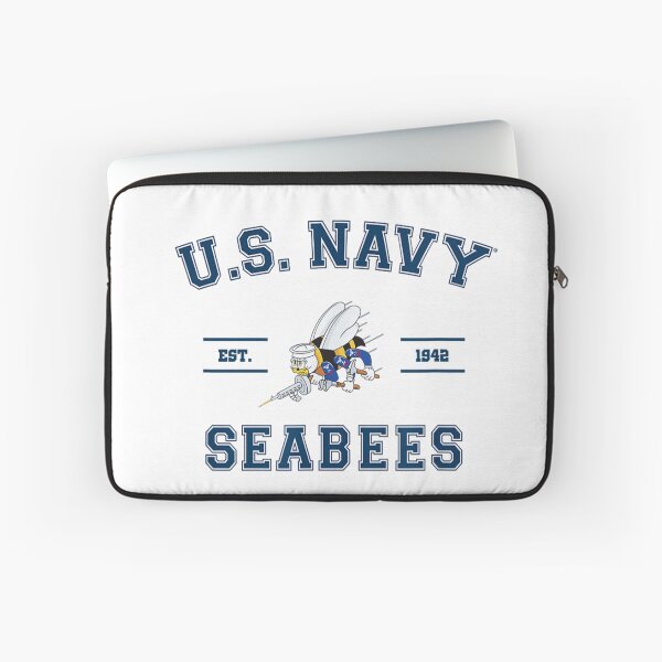 Item preview, US Navy Seabees Est 1942 Military Fighting Bee Emblem designed and sold by VedaSeraphina.
