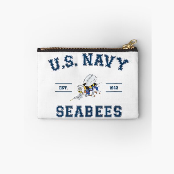 Item preview, US Navy Seabees Est 1942 Military Fighting Bee Emblem designed and sold by VedaSeraphina.
