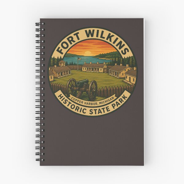 Item preview, Fort Wilkins Historic State Park Michigan Travel Badge designed and sold by American Travels.