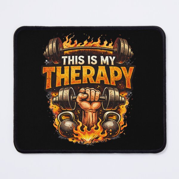 Item preview, This is My Therapy – Funny GYM Shirt, Unique Graphic Tee, Gift Idea designed and sold by Hanno0.