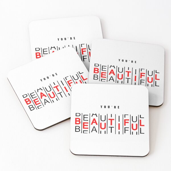 Item preview, You're Beautiful Typography Optical Illusion designed and sold by nocontextdept.