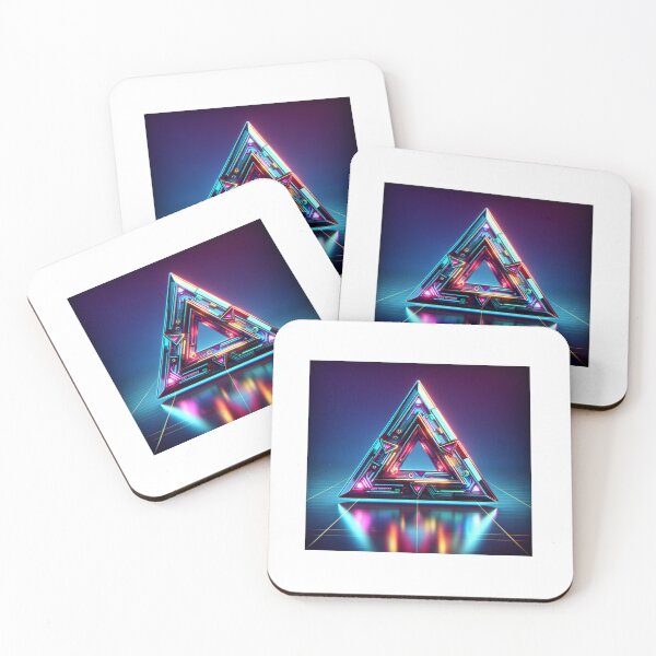 Item preview, SLEEK NEON GEOMETRY TRIANGULAR designed and sold by Catalina Kate.