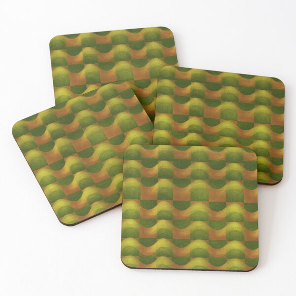 Item preview, Olive Green Textured Square Grid designed and sold by Piotrek0001.