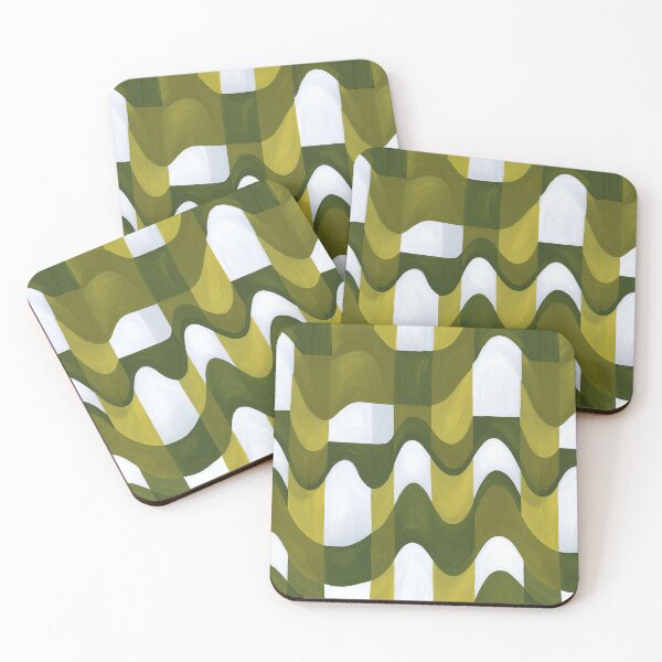 Item preview, Sage Green Modern Wavy Stripe designed and sold by Piotrek0001.