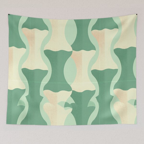 Item preview, Mint Cream Abstract Fluid Flow designed and sold by Piotrek0001.