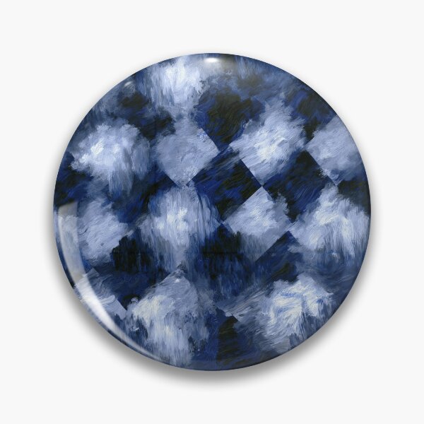 Item preview, Midnight Blue Textured Checkered Art designed and sold by Piotrek0001.