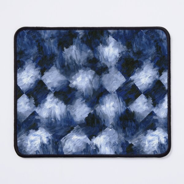 Item preview, Midnight Blue Textured Checkered Art designed and sold by Piotrek0001.