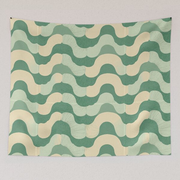 Item preview, Sage Green Zen Ripple Pattern designed and sold by Piotrek0001.