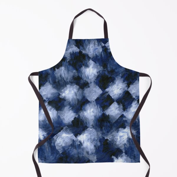 Item preview, Midnight Blue Textured Checkered Art designed and sold by Piotrek0001.
