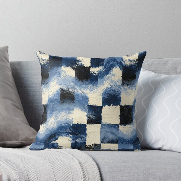 Item preview, Sapphire Blue Glitch Grid Pattern designed and sold by Piotrek0001.