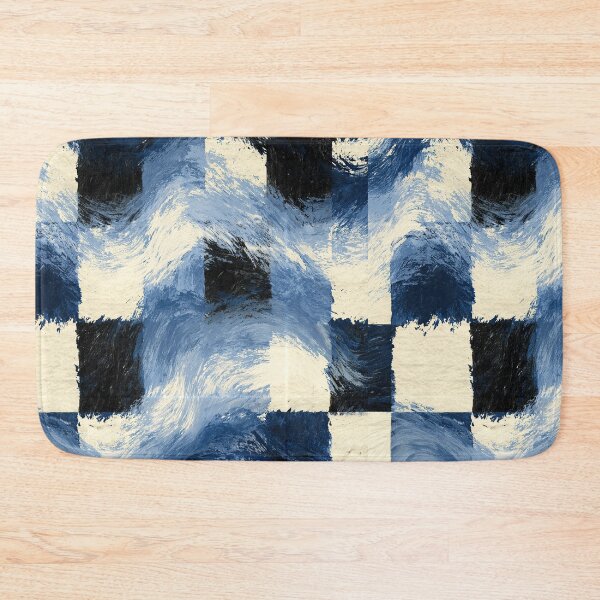 Item preview, Sapphire Blue Glitch Grid Pattern designed and sold by Piotrek0001.