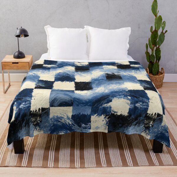 Item preview, Sapphire Blue Glitch Grid Pattern designed and sold by Piotrek0001.